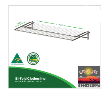 Bi-Fold Wall Mount Clothesline